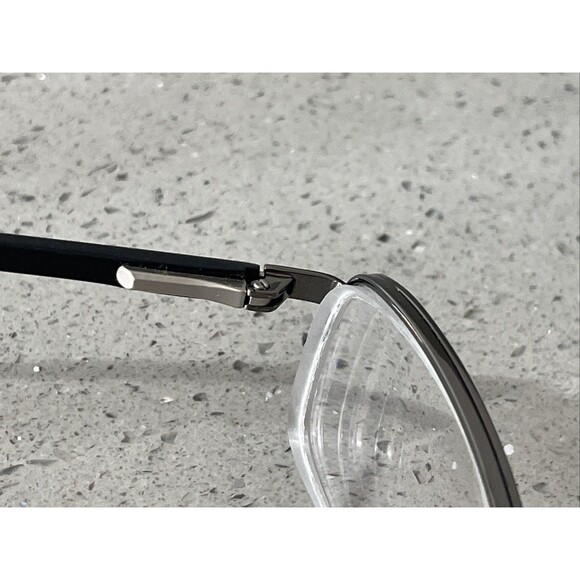 JACKSON PERRY EYEGLASSES FRAMES ONLY Ivan BLK black 53-19-135 half rim rectangle - Picture 9 of 14